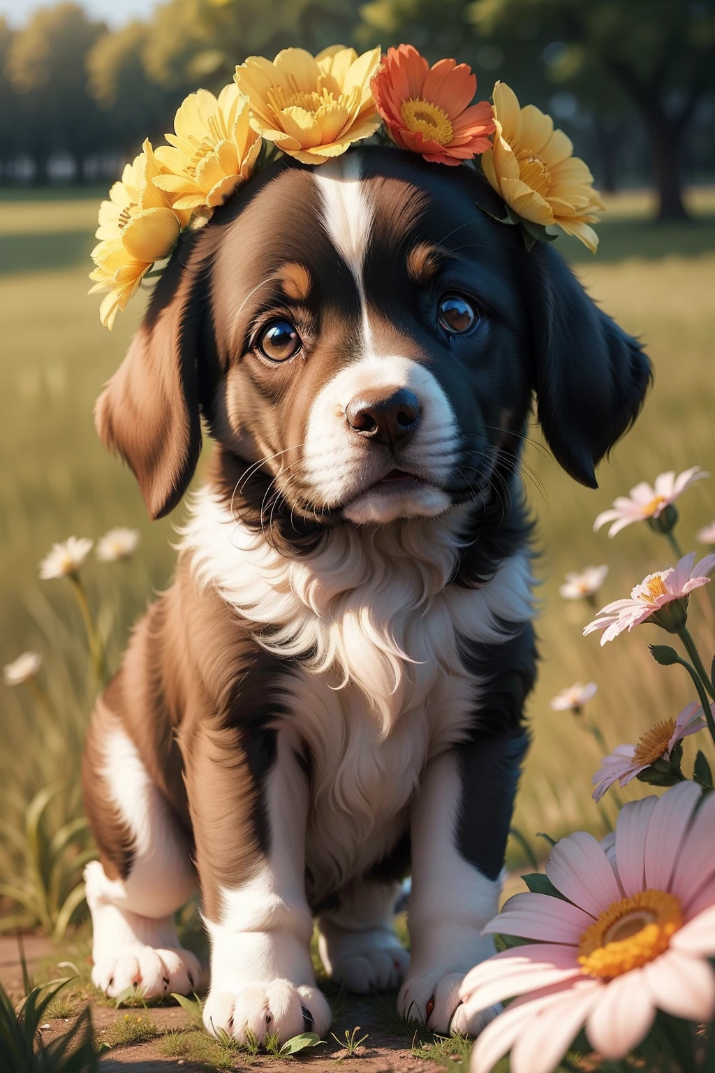 Flower puppy