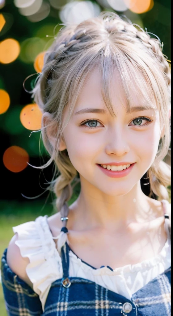 ((sfw: 1.4)), (( detailed face, cute face, detailed face,  professional photography)), (((arms down) , (hands down) , master piece , best quality , highly detailed , standing , blouse, skirt , bangs ,( grin smile : 1.2), room , indoor)), (( Shiny platinum blonde silk hair, beautiful shiny bangs, big clear sky blue eyes, very beautiful bright eye highlights, 1 Girl)), Ultra High Resolution, (Realistic: 1.4), RAW Photo, Best Quality, (Photorealistic Stick), Focus, Soft Light, ((15 years old)), (( (young face))), (surface), (depth of field), masterpiece, (realistic), woman, bangs, ((1 girl))
