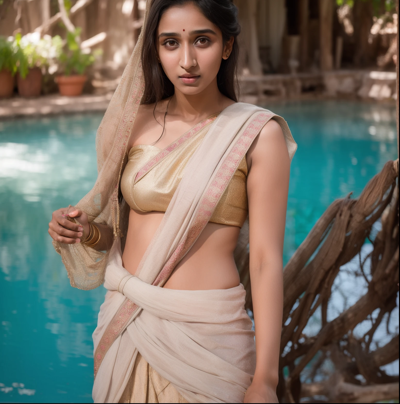 Dappled Light, photo portrait of a female indian model , intricate pencil sketch mugshot of youndg indian model:: shraddha kapoor, shraddha kapoor, stunning interpretive visual,, colorful, realistic eyes, dreamy magical atmosphere, (skin texture), (film grain), (warm hue, warm tone), cinematic light, side lighting, big breast, natural, dark red lips, pale_skin, good looking,