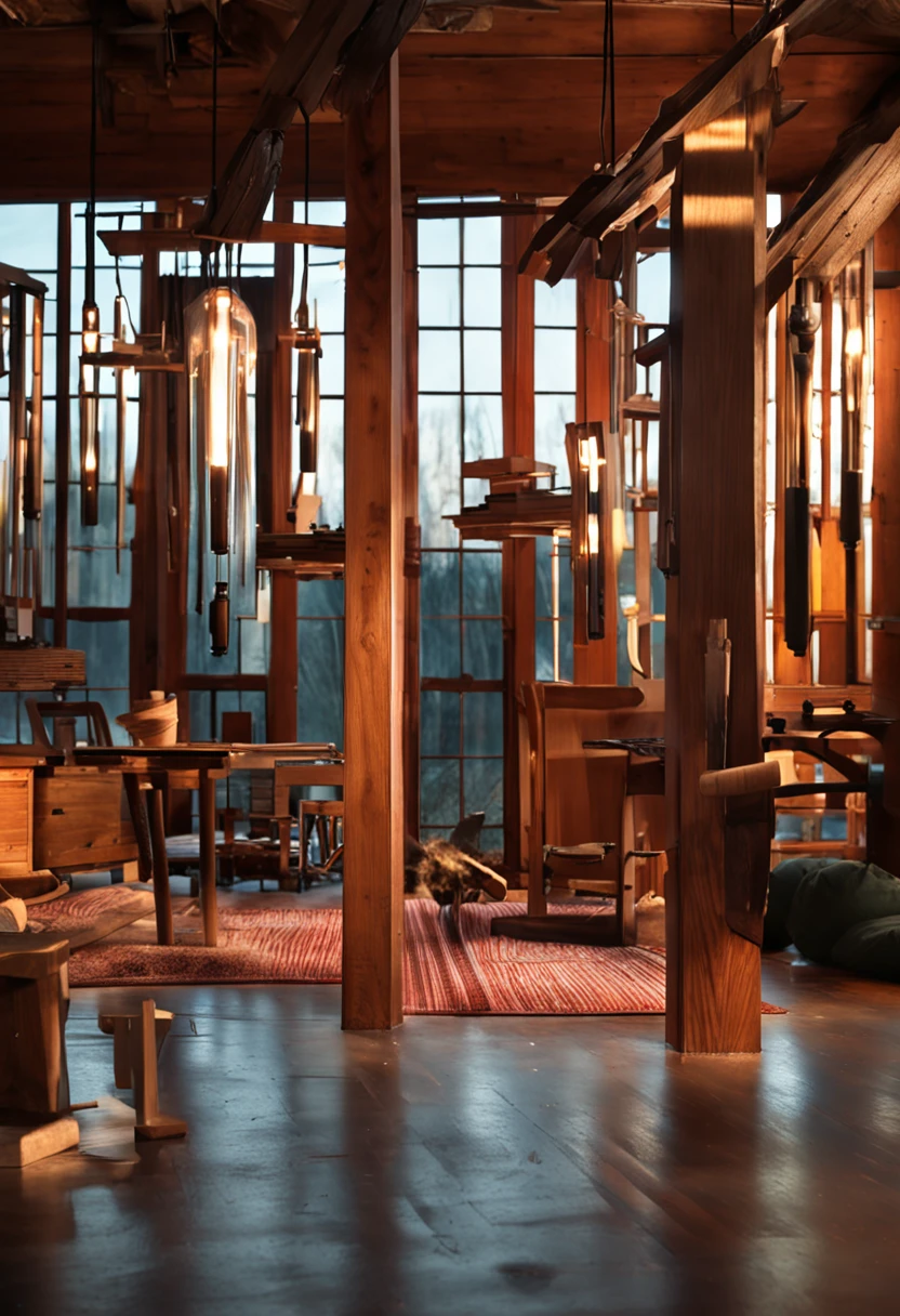 Mortise and tenon lamps