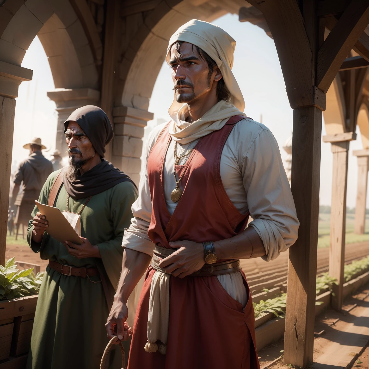 One day, a poor farmer came to the king seeking justice.