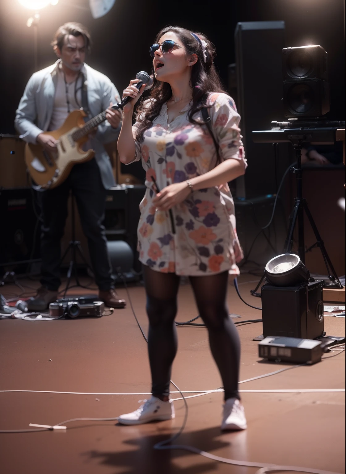 Cinematographic image in musical event