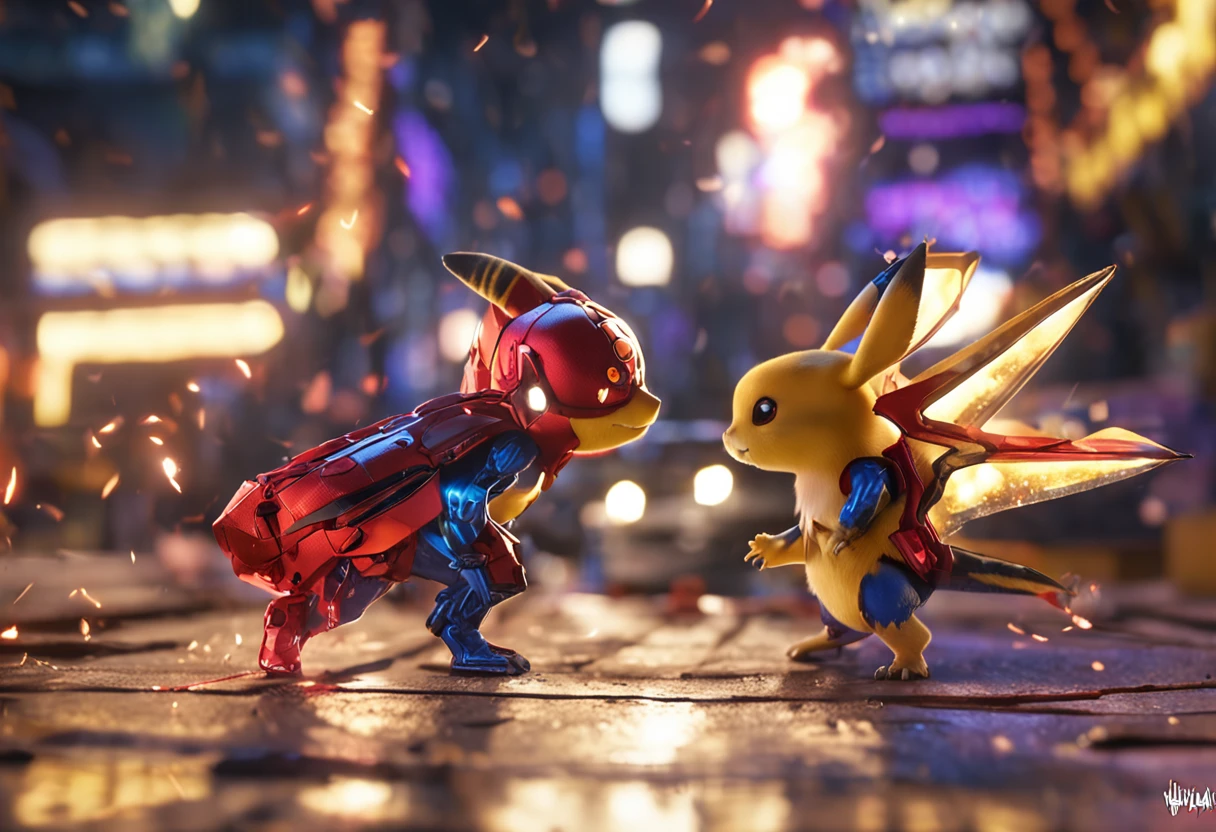 in a jar, in container (1), ((PIKACHU fight pokemon dracofeu)),fighting_stance, sparkle, lightening, ((ARENA BACKGROUND)), weird atmosphere, (best quality:1.1), (masterpiece:1.2), high quality shadow, beautiful detailed, (high detailed skin, skin details), (wide_landscape, 8k), beautiful face (1.5), detailed eyes (1.5), depth of field, dramatic light, best quality, highres, best shadow, best illumination,