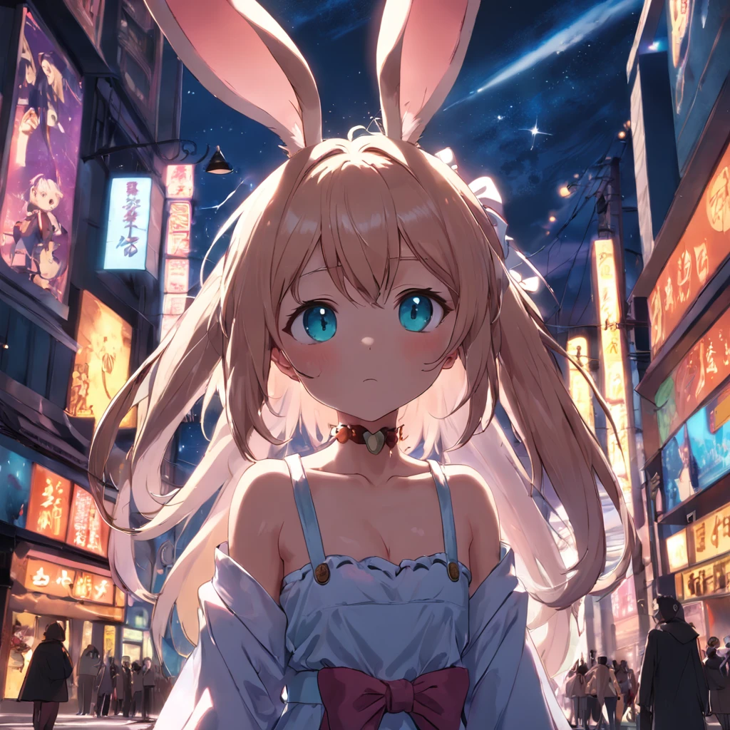 masterpiece, best quality, finely detailed, high resolution, extremely delicate and beautiful, (bunny girl), (huge breasts+++),Clothes are turned over