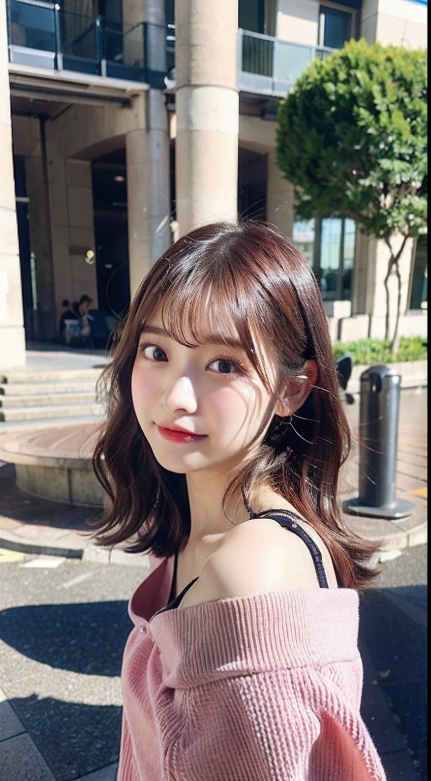 highest quality, shape, Very detailed, finely, High resolution, 8k wallpaper, Perfect dynamic shape, Beautiful and detailed, Summer clothes,Medium Hair,Natural color lip,smile,20-year-old girl、Midnight、Beautiful and elaborate face、Perfect and beautiful face、Slim face and figure,spread your arms wide, ((Best picture quality, 8K, masterpaintings:1.3)), 1girl huge large breasts, Beautiful woman with slender abs:1.3, (Casual hairstyle, :1.2), Ultra-fine face, detailed eye, Double eyelids，Smile with、Take pictures in cute poses，The figure is very bad，tiny small waist，bigbreast，Close-up，Close-up chest，White-skinned，beautiful in the background、Tokyo cityscape、Businesswoman
