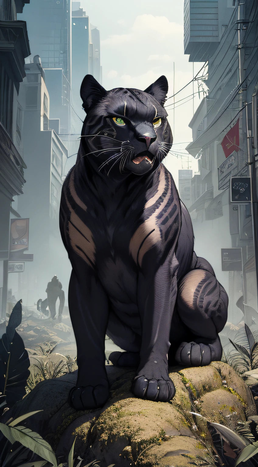 national geographic award winning gopro hero shot style of a panther, detailed, 16k, sf, intricate artwork masterpiece, ominous, matte painting movie poster, golden ratio, trending on cgsociety, intricate, epic, trending on artstation, by artgerm, h. r. giger and beksinski, highly detailed, vibrant, production cinematic character render, ultra high quality model:1