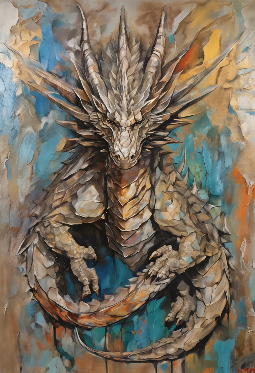 Close-up of a dragon with a large head,Blue-eyed White Dragon Tenryu,Huge dragon background,yugioh art style,Legendary Dragon,colossal dragon in background,Crystal Dragon,yugioh card,sliver ice color reflected armor。