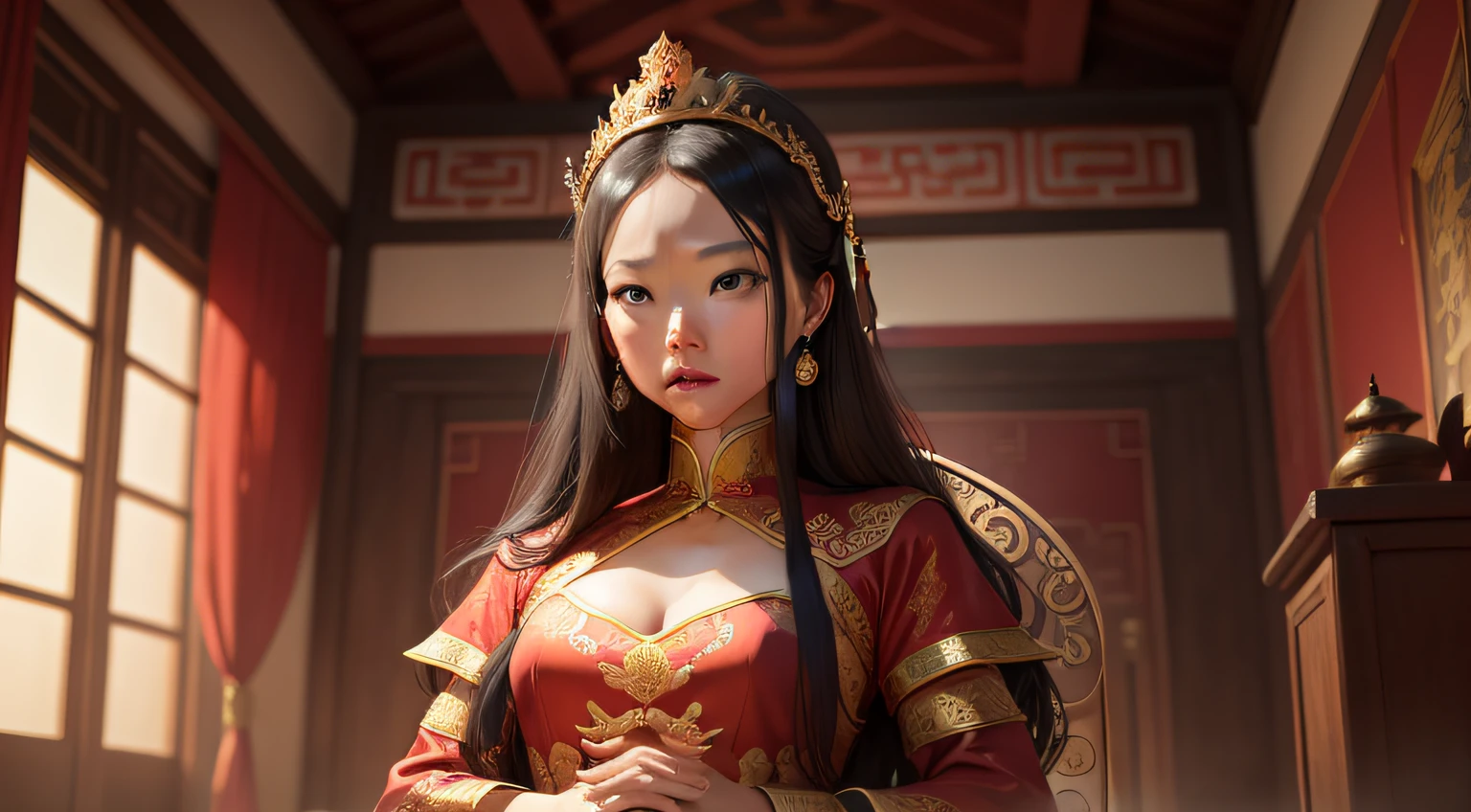 The role of the queen in a Chinese palace