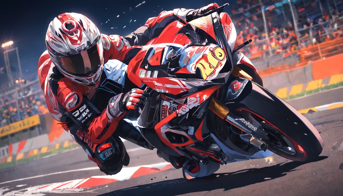 (((tmasterpiece))),((best qualtiy)),a poster,Racing poster,Rider riding motorcycle,Single drawing,Consists of a small number of elements,Children's poster,(Red and black color scheme:1.5),the motorcycle,finish line,Exaggerated roads,Cartoony,Minimalist poster design,Simple,Highlight the center of the picture,stick figure for kids,stickfigure,scribbles,Cartoon drawing,Children's drawing,Simple lines,(Plain background:1.2)