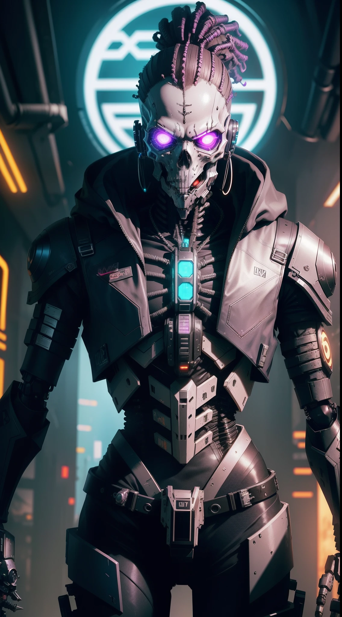 cyber space cowboy, cyberpunk skeleton, cyberpunk voodoo, Western network, cyber skeletons, portrait of a cyber skeleton, ( ( robot cyborgs ) ), Photo Cyberpunk, cyberpunk wild west, cyber skeletons, cyberpunk horror style, Cyberpunk))), cyberpunk based, droid, Cyberpunk))))), cyber punk style ， hyper realisitc