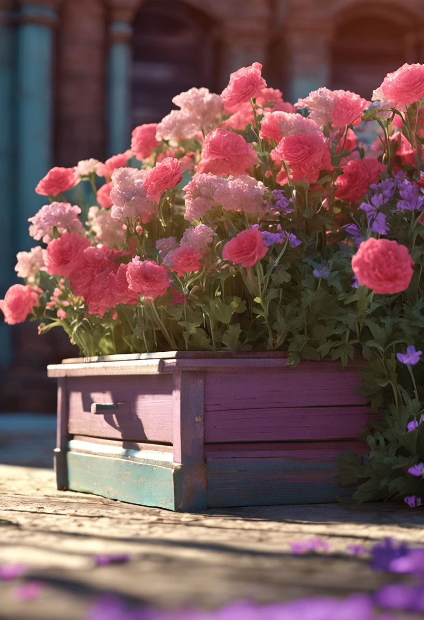 Flower Box Art frame with a sense of luxury on the outside