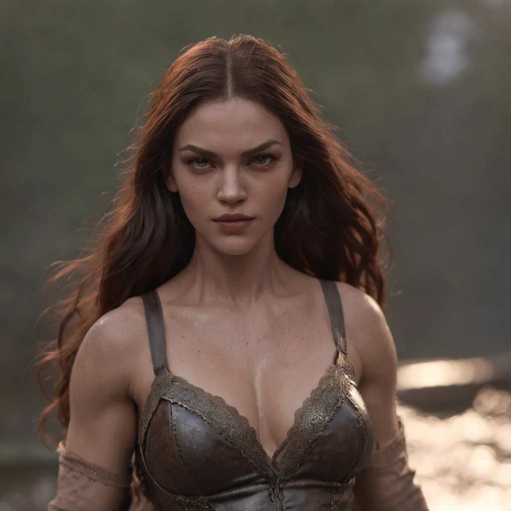 (Professional 3D rendering:1.3) de (Realistic:1.3) foto de arte mais bonita do mundo,soft features, lobisomens masculinos brilhantes, ((Epic hero rough fantasy female werewolf muscular wet hero angry look long hair and fierce expression in dynamic pose, fantastic location, majestoso ambiente desordenado)), corpo inteiro 8k unidade render, action shot, poros da pele, very dark lighting, sombreamento pesado, circunstanciado, rosto detalhado, (Vibrando, Fotografia realista, Realistic, Dramatic, Escuro, foco nítido, 8k), (Roupas de couro velhas danificadas pelo mau tempo:1.4), ((((Use peles)))), (intrincado:1.4), decadente, (altamente detalhado:1.4), Pintura digital, rendering by octane, art stations, conceito-arte, liso, foco nítido, illustration, germe da arte, (Loish:0.23), Wlop Ilya Kuvshinov, e greg rutkowski e alphonse mucha gracias, (global ilumination, studiolight, light volumetric), chuva forte, floating particles, patife, fantasia, Nosso, Corpo inteiroesbiano, ((Fundo escuro e antigo da cidade:1.3)),CGSesociedade,art stations