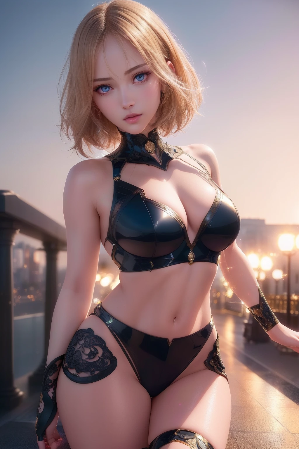 ((beauty slim shape)) perfect skin and realistic beauty anime face, hyperrealistic masterpiece, cinematic illumination: 8k, symmetrical eyes, realistic, sharp focus, HD, highly detailed, intricate, photography, hyperrealism, hyperrealistic, film, studio portrait, detailed, dramatic lighting, maximum definition and sharpness, (((highly detailed external glowing lighting))), (((short hair)))