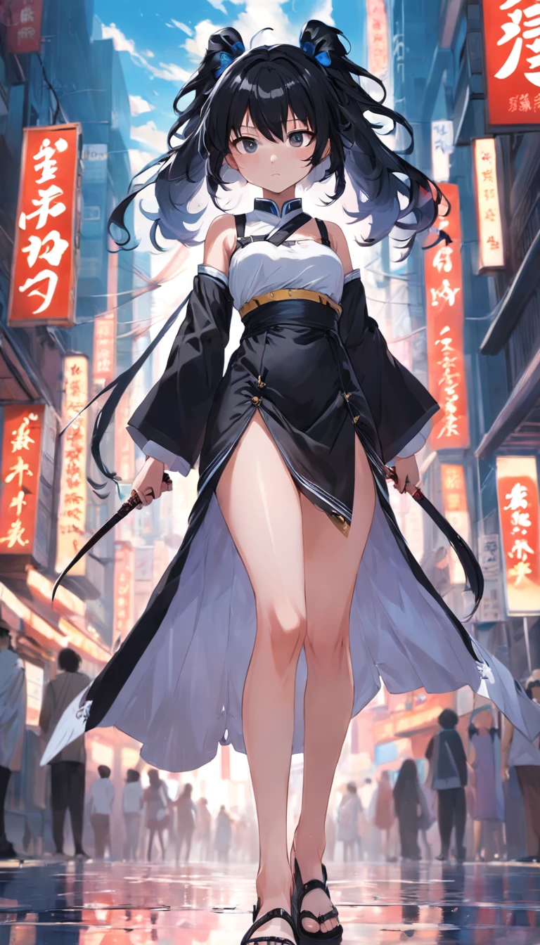 Breasts and fat buttocks, Thin waist, Long legs, Snow-white skin, The face shape refers to Fan Bingbing, ager in black thong