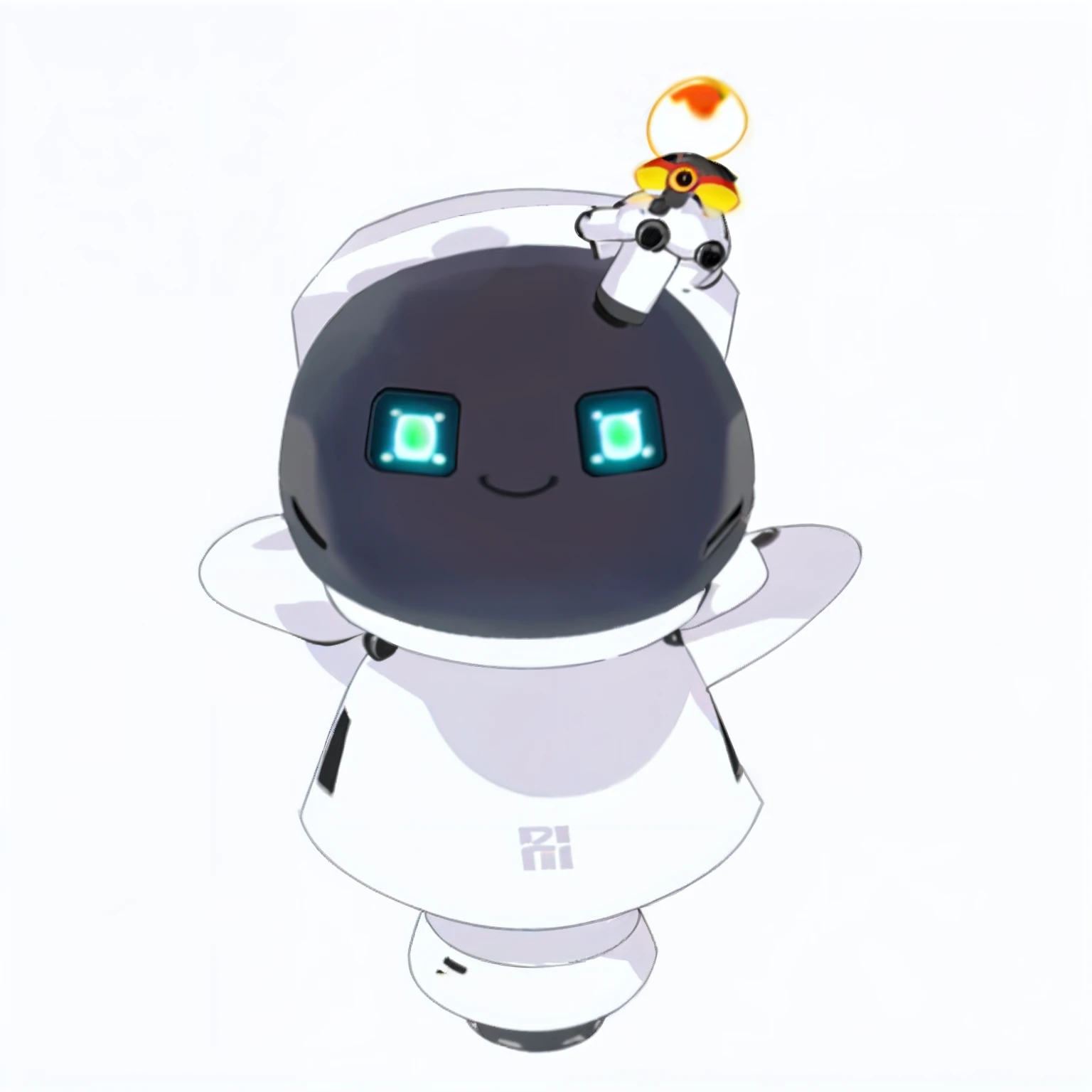 Close-up of the little robot, Very cute robot Zen, adorable friendly robot, resin, Cute humanoid robot, Cute robot, cute character, telegraph stickers, discord profile picture, healthcare, negao, cute pictoplasma, emma bot queen, Ori, happy robot