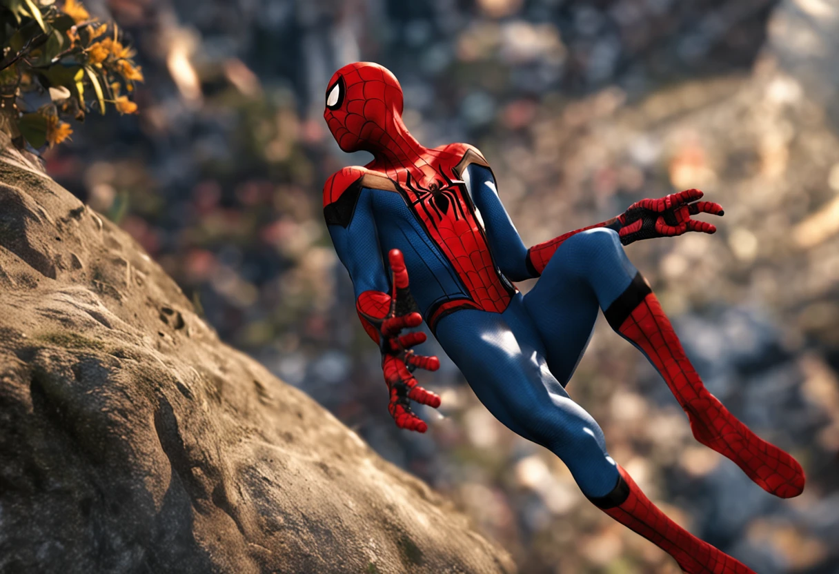Spider-Man without a mask