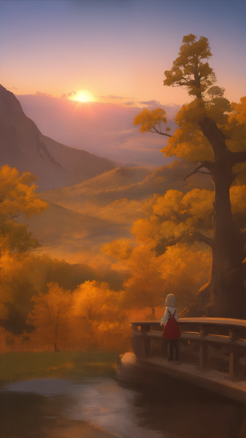the setting sun,rios