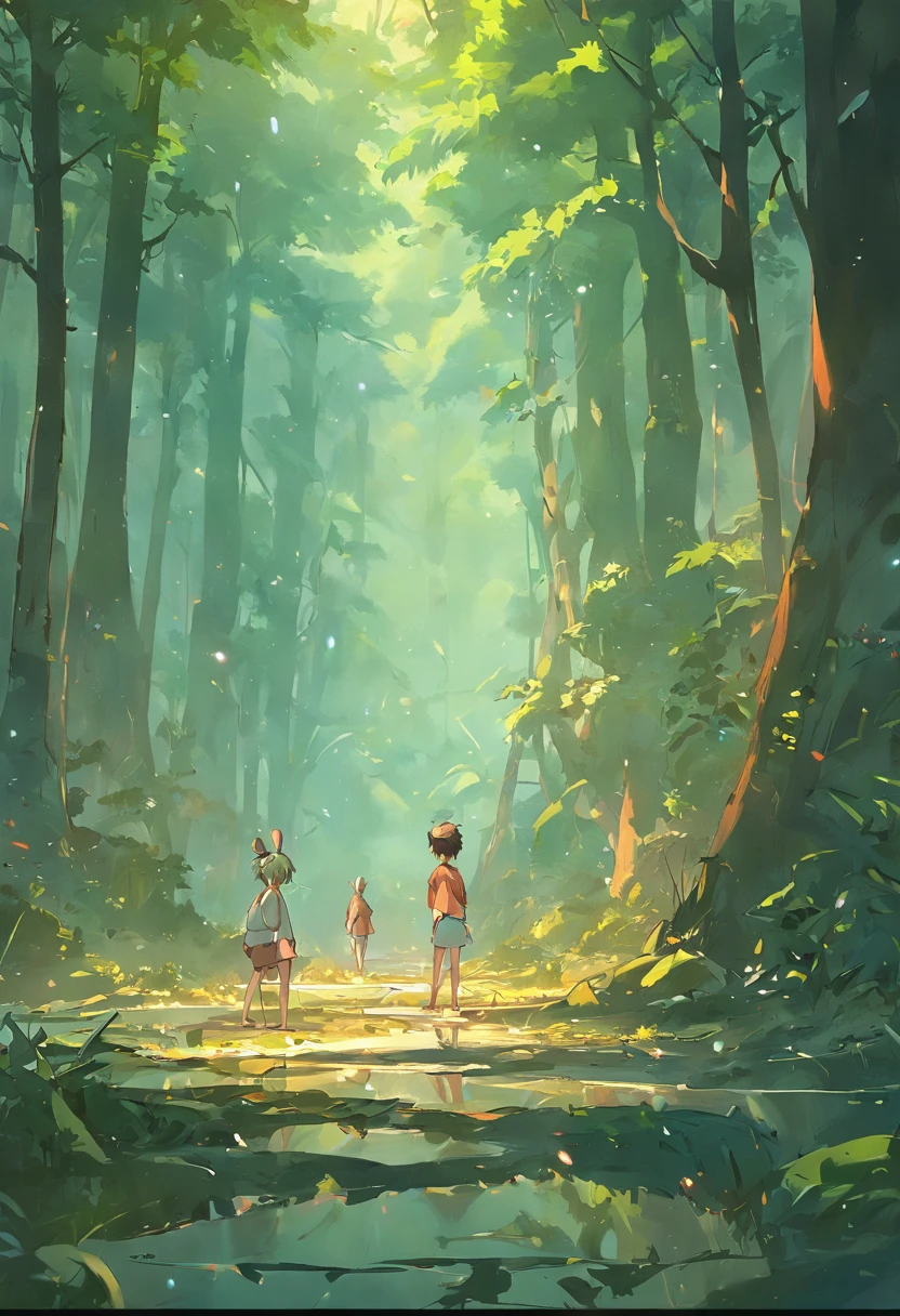 tambores tribais na floresta, Pintura SNES