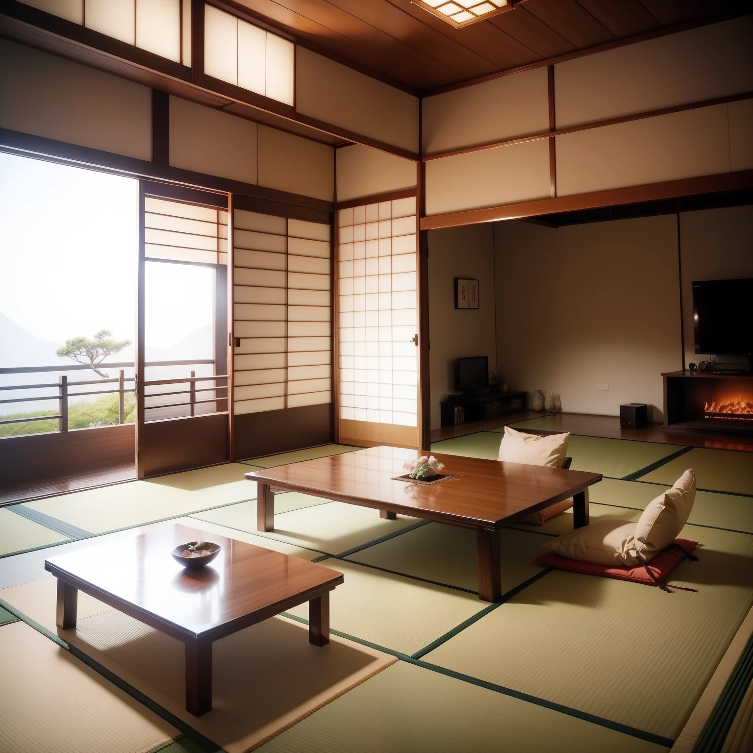 Japanese-style room with a modern atmosphere