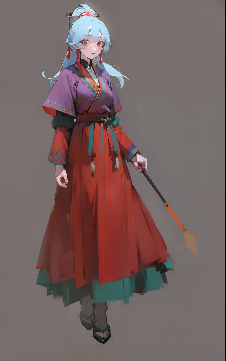 mongolian girl, high quality