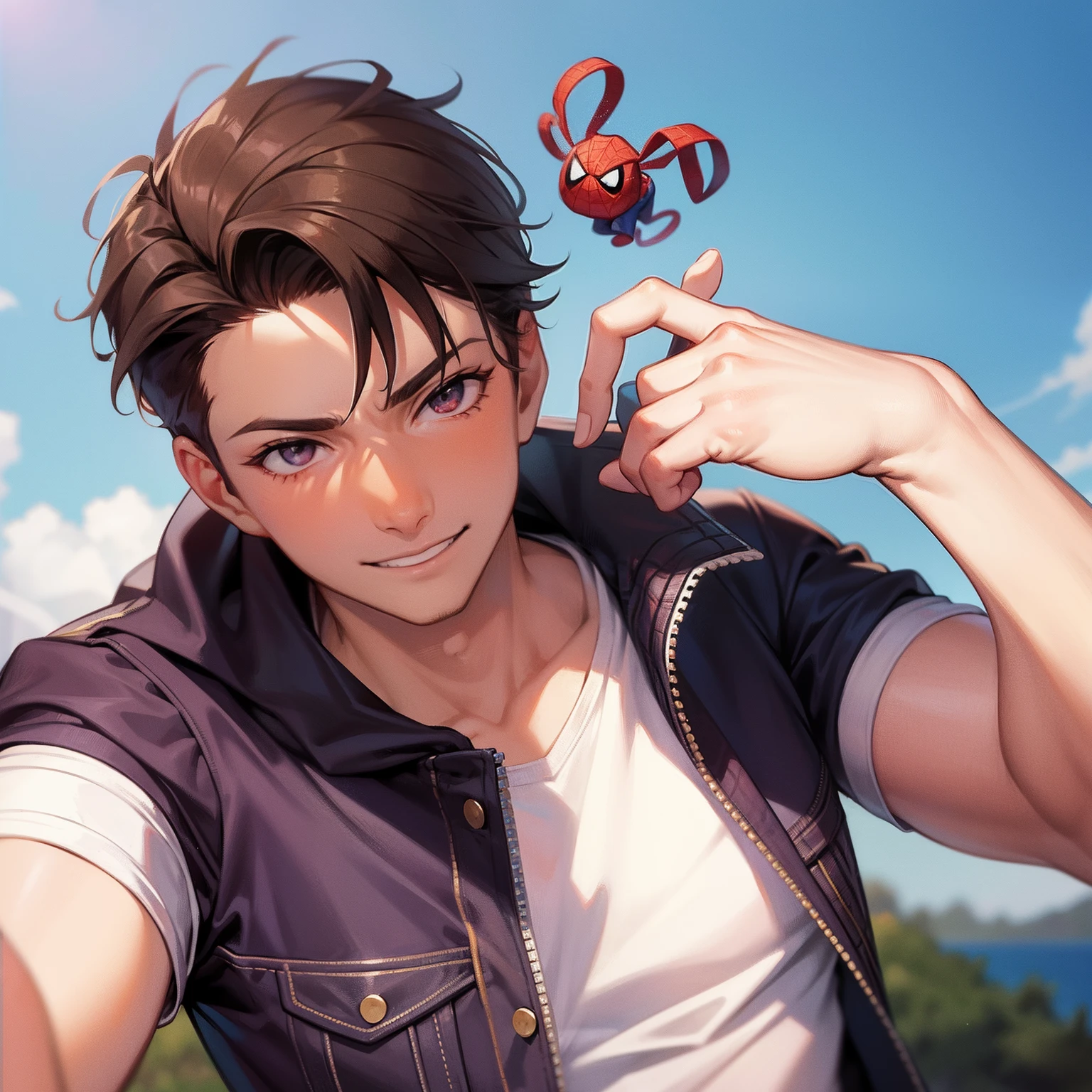 chico malo peter parker cuerpo completo