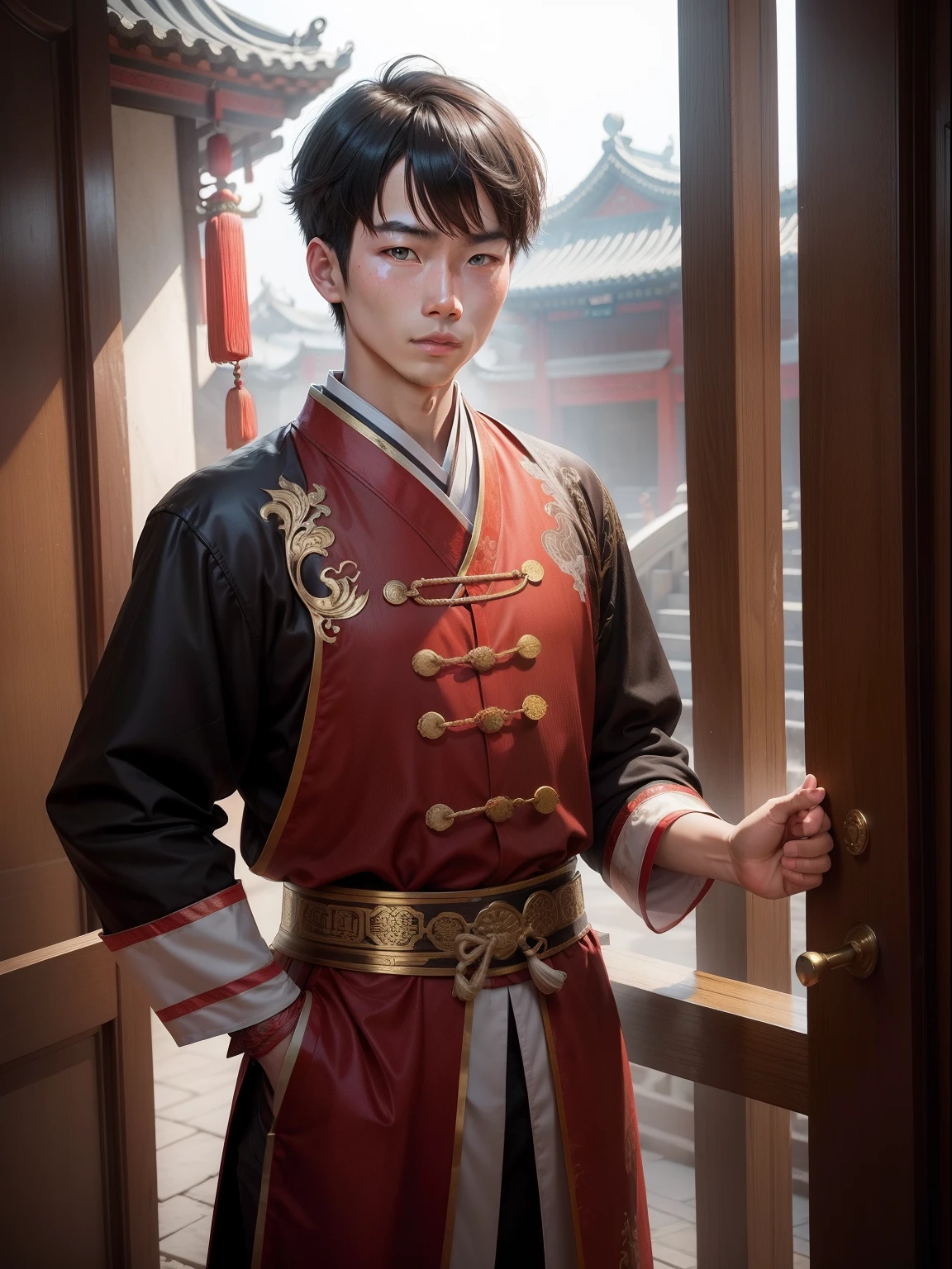 Chinese prince of an ancient dynasty, VESTES TRADICIONAIS, glory