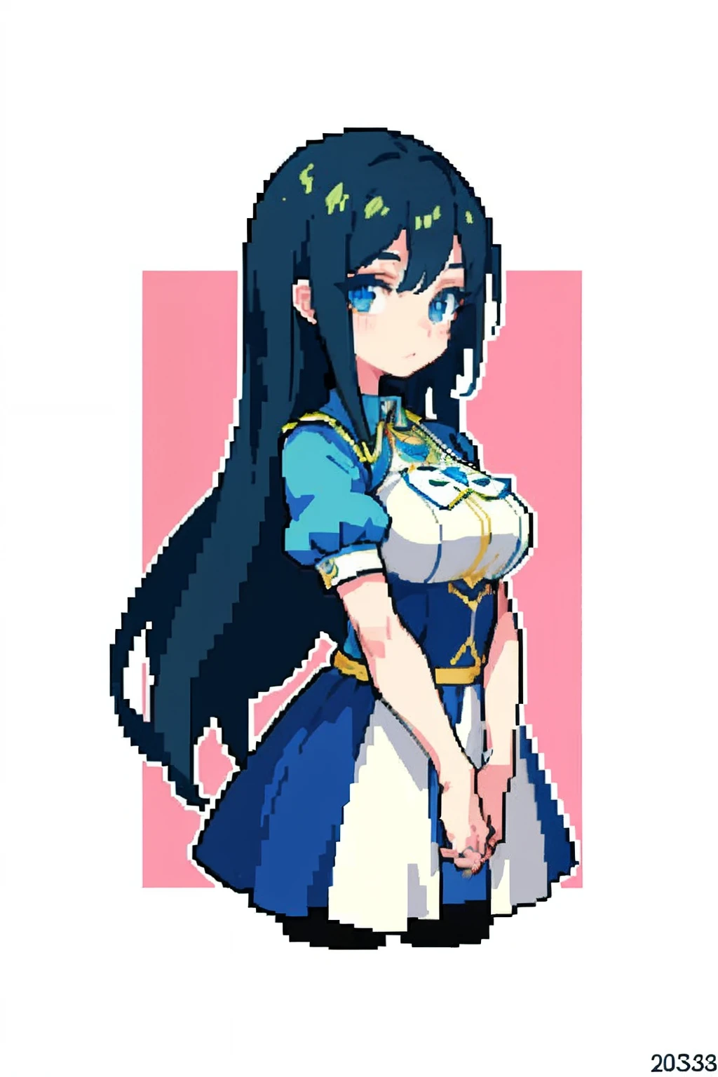 (Masterpiece, Top quality, Best quality), pix, Pixel art,1girll,full bodyesbian, High detail,