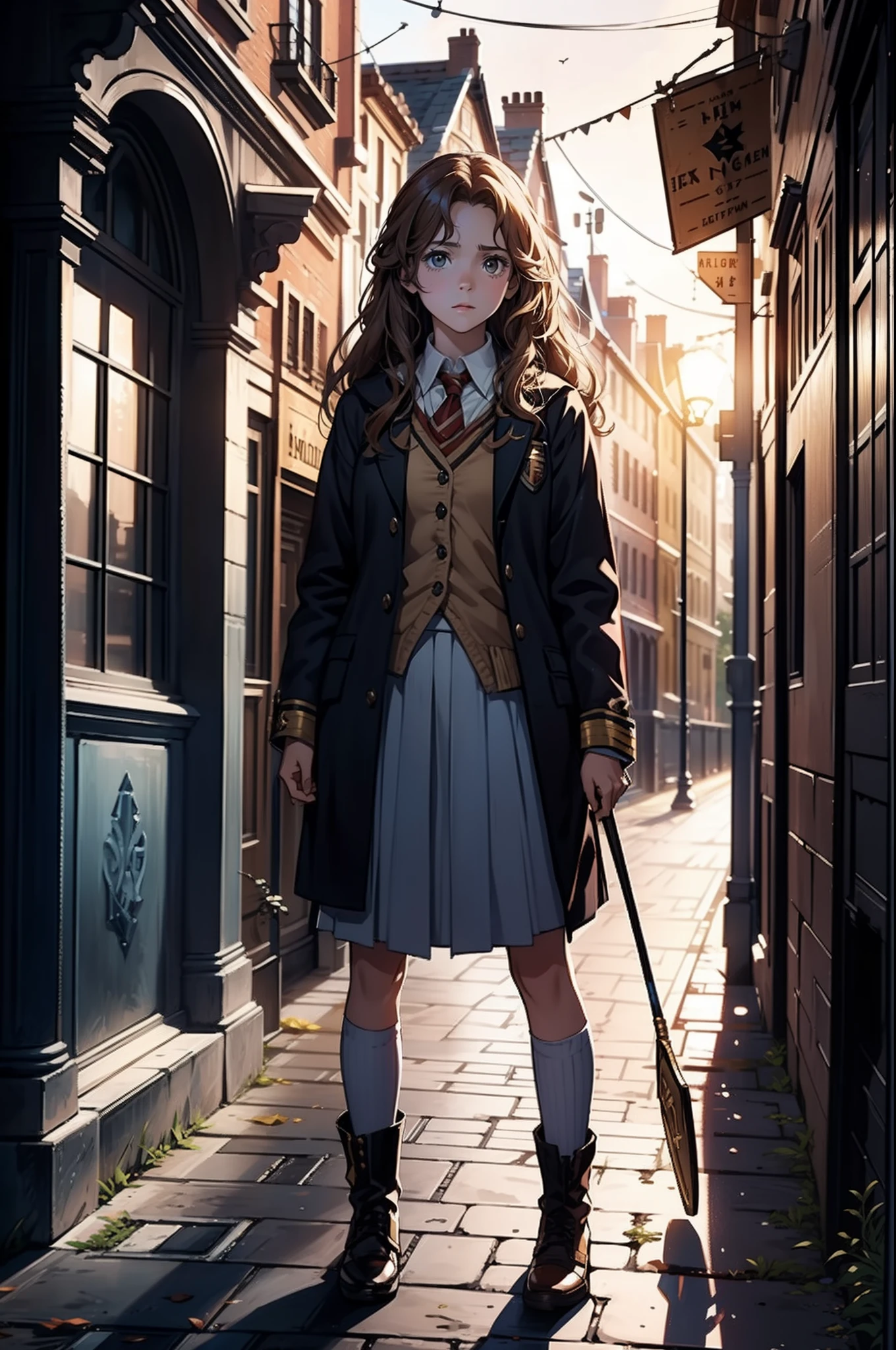(hight resolution, Best Quality:1.2),Hermione Granger、10age