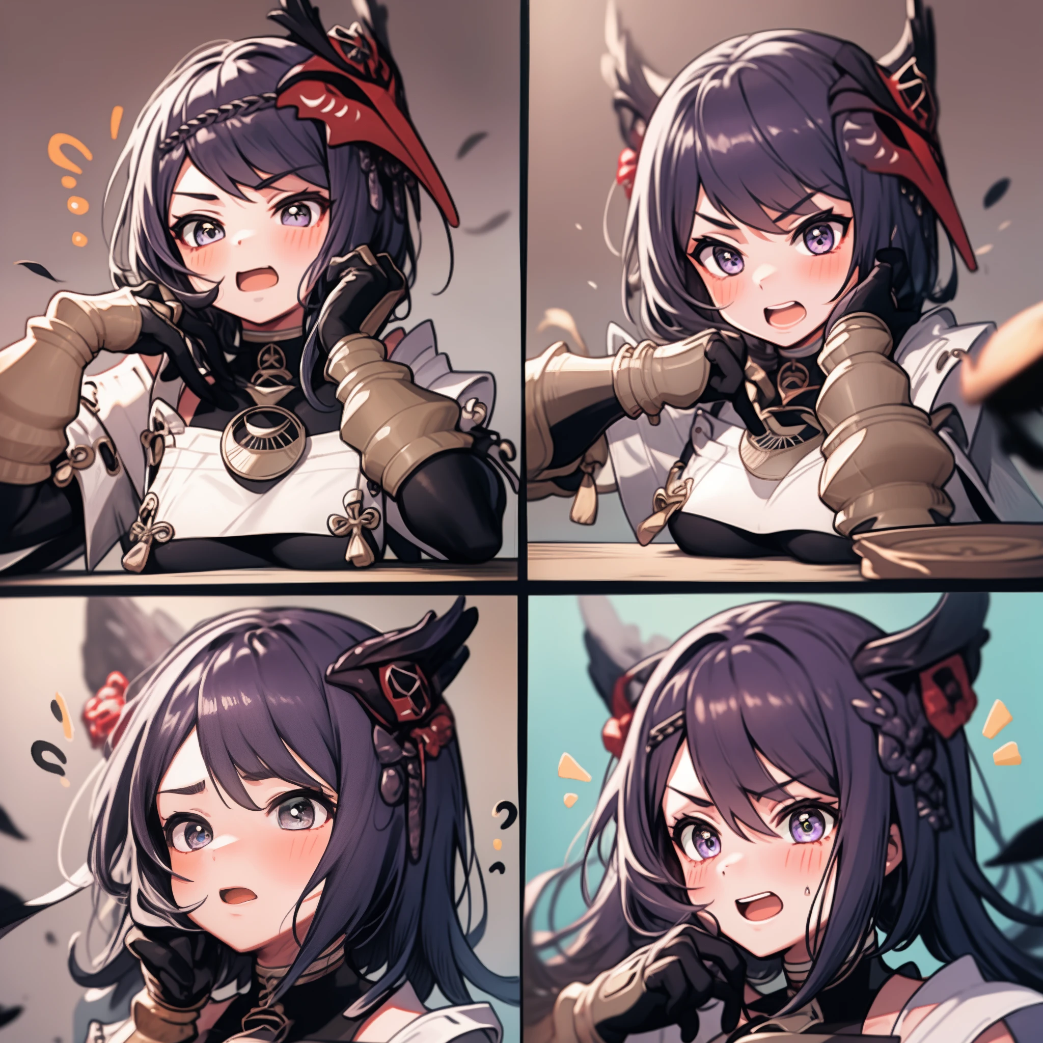 1 Cute Girl,9 tables,9 poses and expressions,Different emotions,10