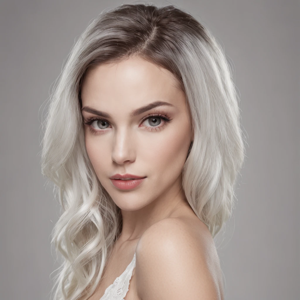 White skin woman with sexy body with muscle definition, peitos pequenos e rosados, cintura larga, coxas grossas, red-lips, corte de cabelo curto