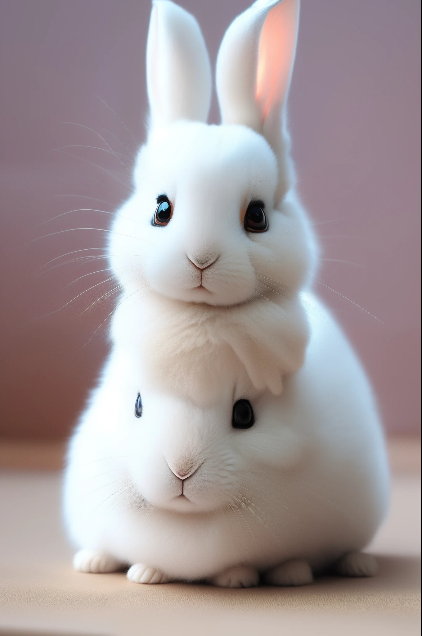 Little white rabbit,largeeyes,Lovely so much。