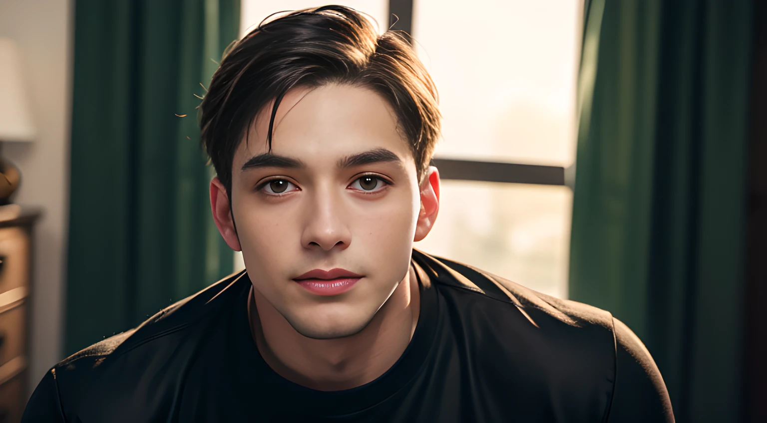((Men only)), (head shot), (black), (Handsome muscle man in his 30s), (smile), ((black T shirt)), (Steve Rogers), (detaile: 1 in 1), Natural muscles, HIG quality, beautidful eyes, (Detailed face and eyes), (Face、: 1 / 2), Noise, Real Photographics、... ..................................................................................................................PSD, Sharp Focus, High resolution 8K, realisitic & Professional Photography, 8K UHD, Soft lighting, High quality, Film grain, FujifilmXT3