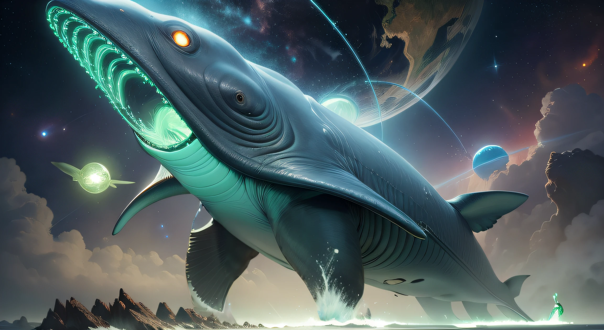 big dark fins