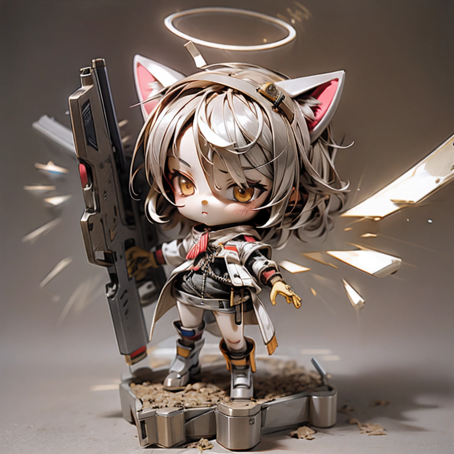 Blink, Chibi, Complete broker, Mega Mini, The body is made of steel........................................, Metal., The legs are made of steel........................................, Metal., My favorite cat ears, The wings are steel........................................, Metal., The gun is metallic steel.........................................