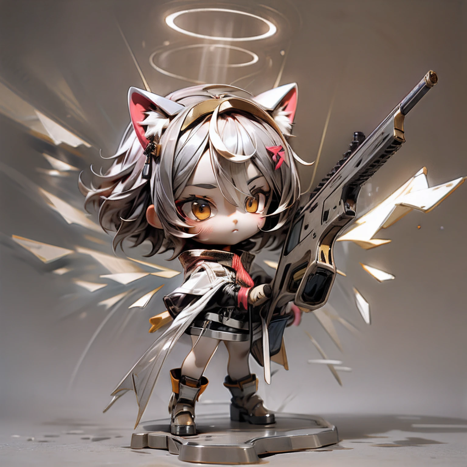 Blink, Chibi, Complete broker, Mega Mini, The body is made of steel........................................, Metal., The legs are made of steel........................................, Metal., My favorite cat ears, The wings are steel........................................, Metal., The gun is metallic steel.........................................