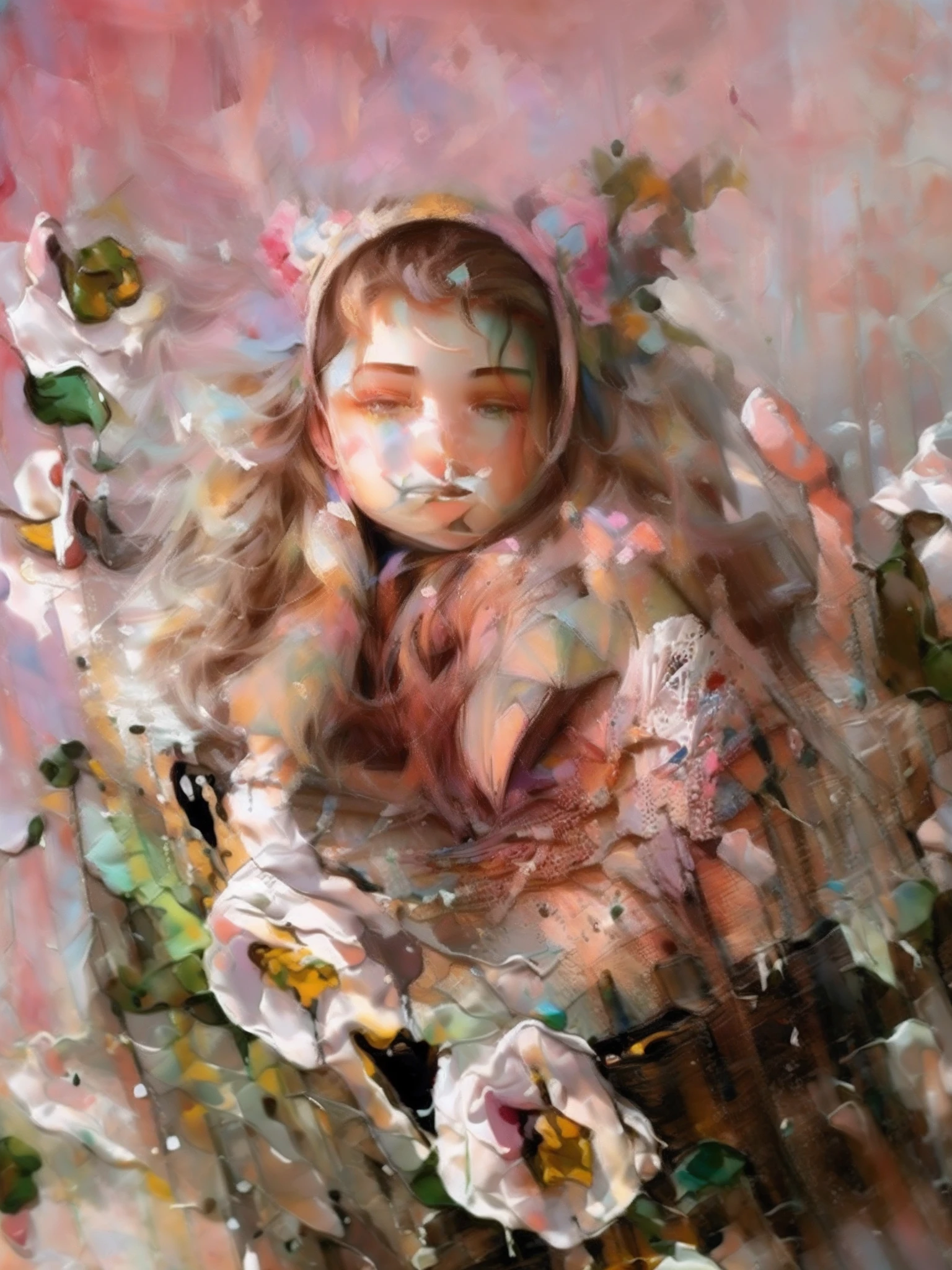 Art, multicolor, colorful, oil painting, handpainting