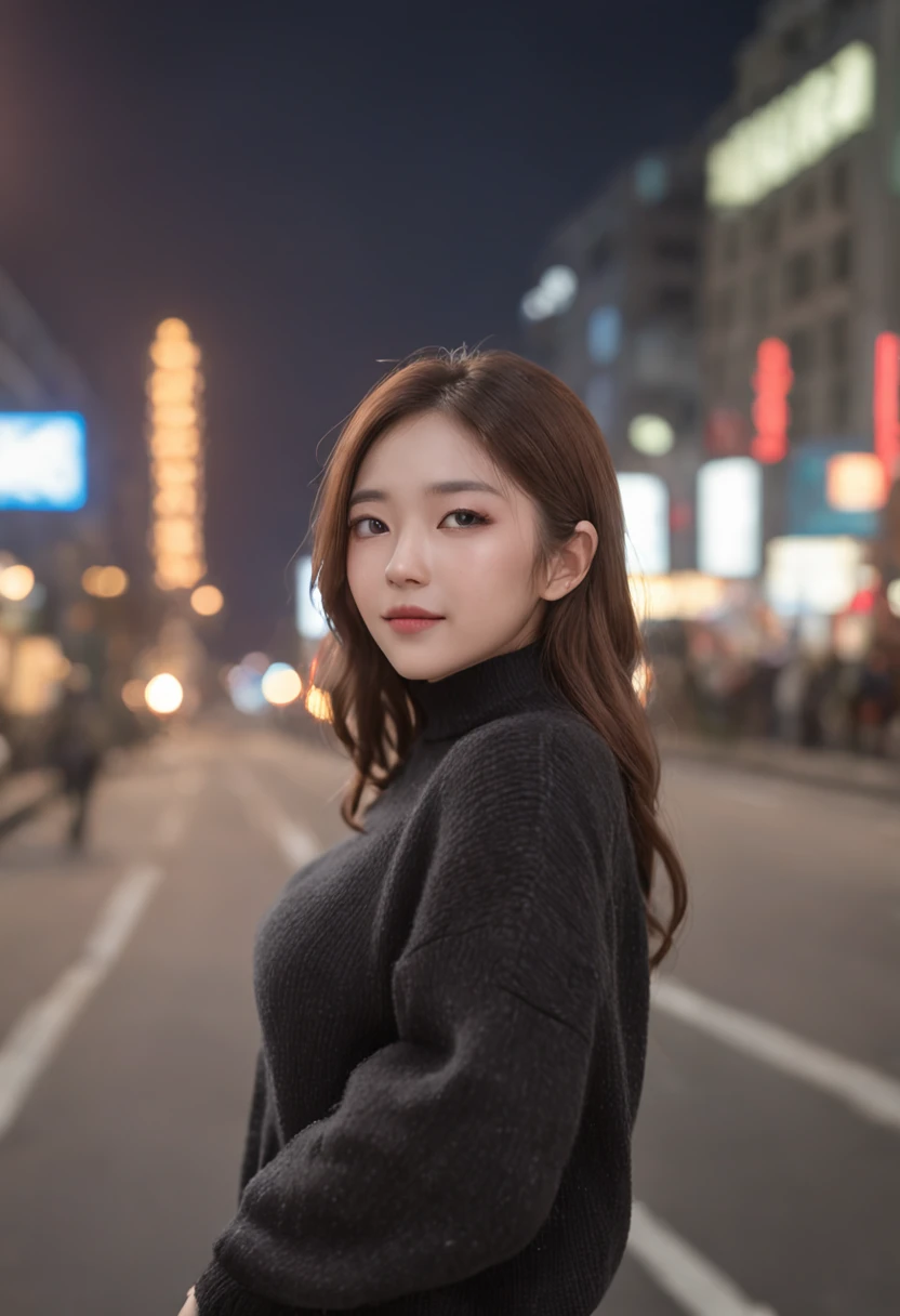 (8K、top-quality、​masterpiece:1.2)、 (realisitic、Photorealsitic:1.37)、 ultra-detailliert、DJ Soda、 1 girl in、full body Esbian、Wearing a turtleneck sweater and skinny jeans、Standing in the streets of Paris with Tokyo Tower in the background、 cute little、独奏、 Beautiful detailed sky、 (A smile:1.15)、(Mouth closed)、 tiny chest、 beatiful detailed eyes、 (length hair:1.2)、 Floating Hair Novafrog Style、