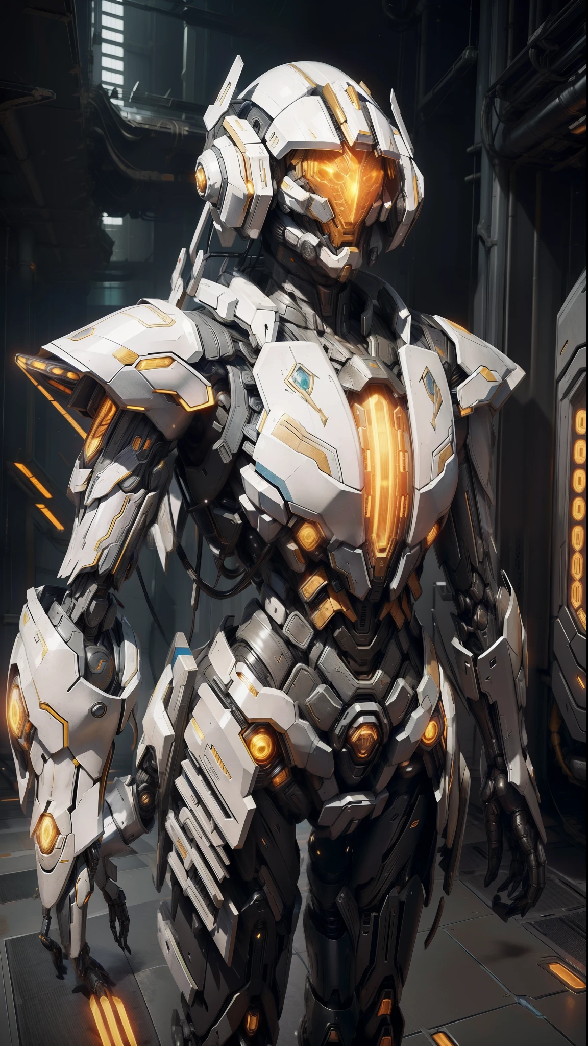 PurificadorAI, protos Templar Talandar, elite Mecha vestindo vestes capa hi-tech armadura bodysuit, Preparing for the science fiction scene of the alien world of war, (escudo de energia azul:1.2)s