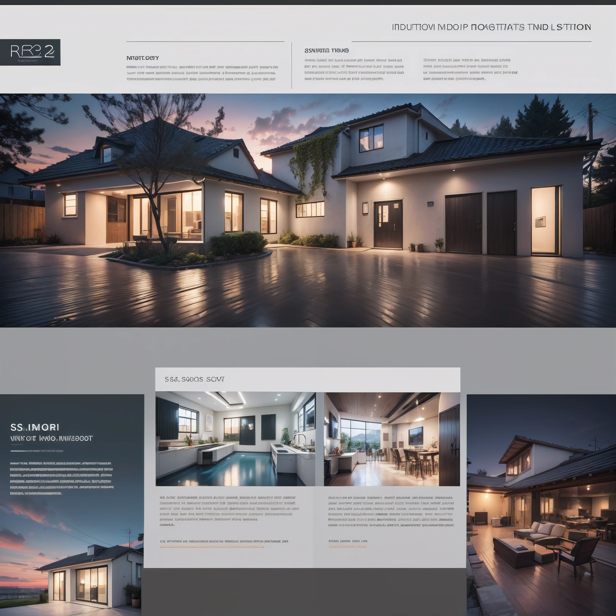 real estate listing website, Industrial design, bold and vibrant, ui --auto --s2