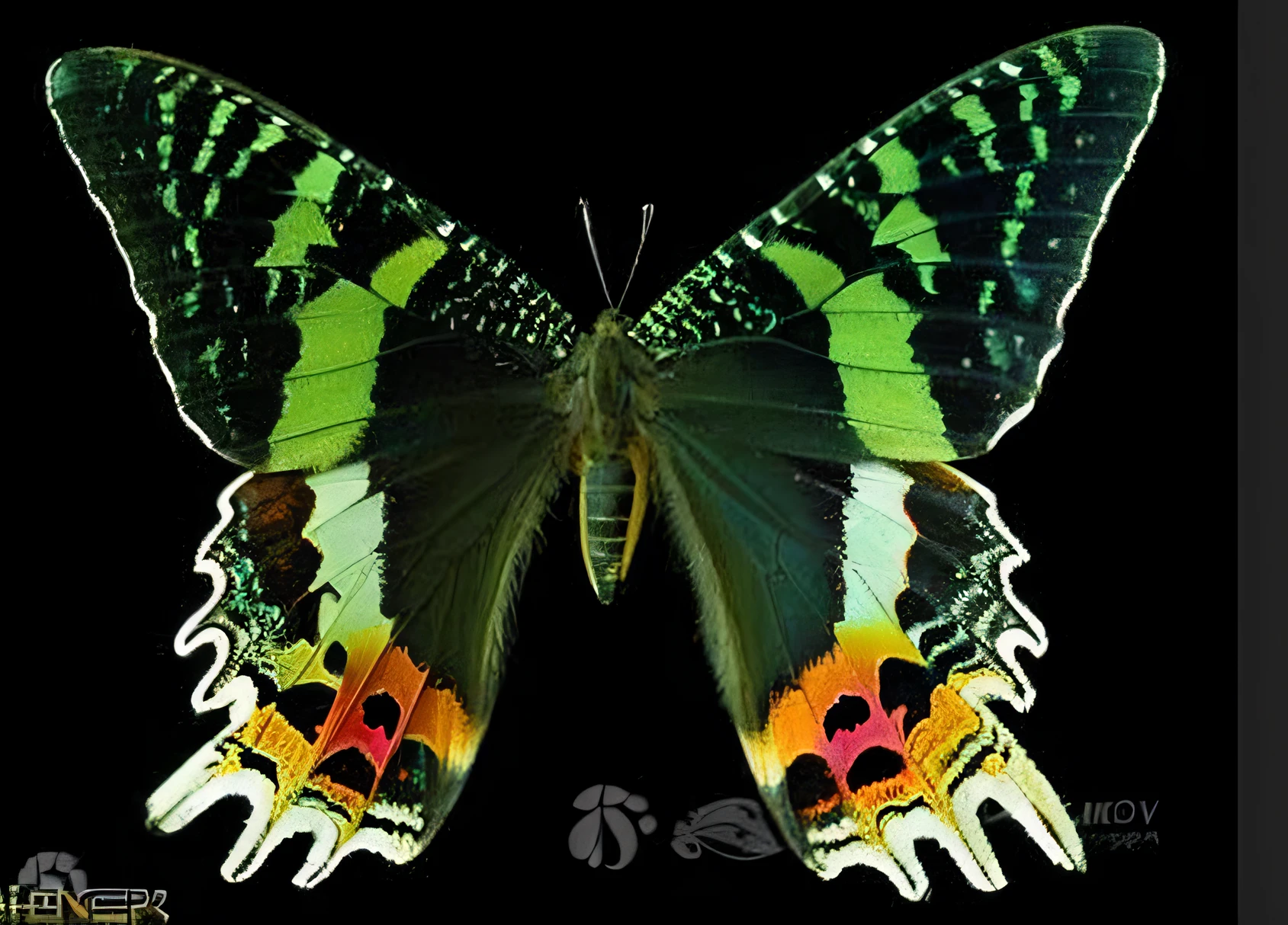 Close up of butterfly on black background, exquisite and handsome wings, beautiful opened wings, Huge symmetrical wings, beautiful moths, Butterfly wings, Butterfly, harmony of butterfly, hd —h 1024, Beautiful symmetry, Rainbow moth wings, butterfly jewelry, butterfly pop art, Symmetrical wings, Transparent wings, 240p