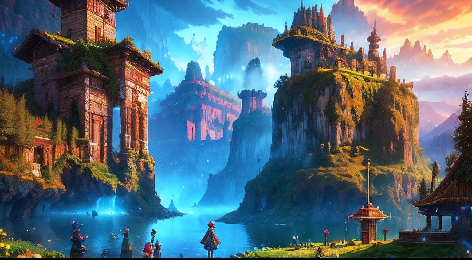 pixel game,scenography,fantastical scenes,hell, Pixel art #pixelart