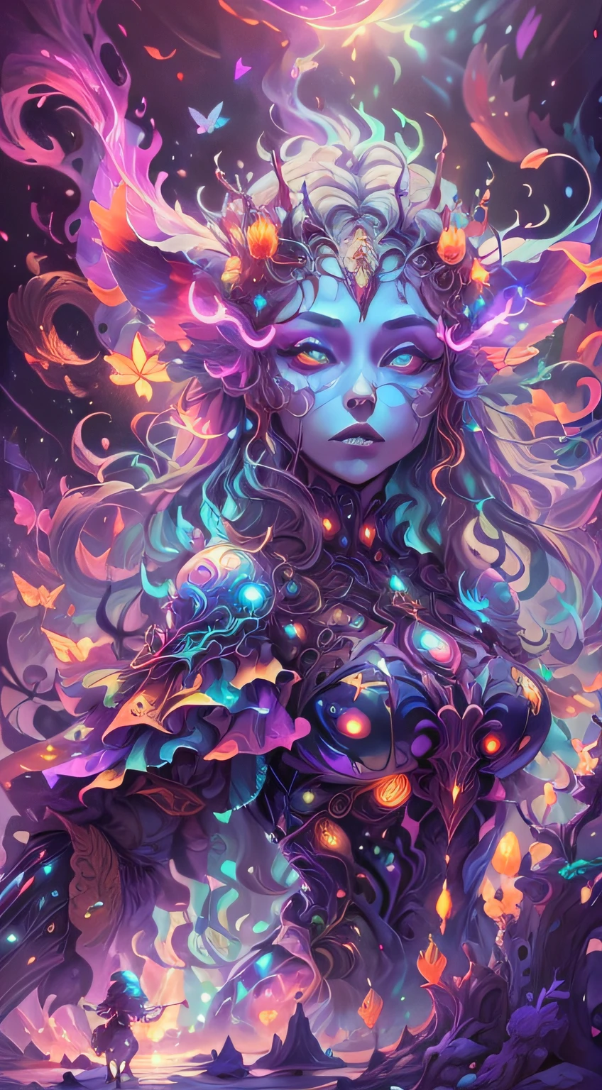 Thrilling dreams, ultra-realistic realism, abstracted, psychedelia, tmasterpiece,PsyAI, (tmasterpiece,best qualtiy:1.2),illustration,8k wallpaper,Dazzle,(Portals:1.1),(Otherworldly creatures:1.2),(magic energy:1.1),(floating debris:1.05),(glowing third eye:1.1), butterflys,florals, (strong lights:1.05), (illumination:1.05), (fantasy:1.15), (hyper realisitc:1.1), (mistic:1.05), (intriguing:1.05), (Ethereal:1.08), (mistic:1.1), (cosmic:1.05), (interdimensional:1.1), (unearthly:1.05), (spellbinding:1.1), (Unforgettable:1.05), (Fantasy art: 1.1),(number art:1.05),(magic realism:1.08),(Epic:1.1),(concept-art:1.05),(highly detailed:1.1),(cinematic ligh:1.05),(ultra-realistic realism:1.05),(mistic:1.05),(astounding:1.1),(andrey surnov:1.05),(mind bending:1.1),(big breasts enchanting:1.05),(Unbelievable:1.05),(otherworldly landscapes:1.1),(breath-taking:1.05 ), (incredulous:1.05), (portal opening:1.05)