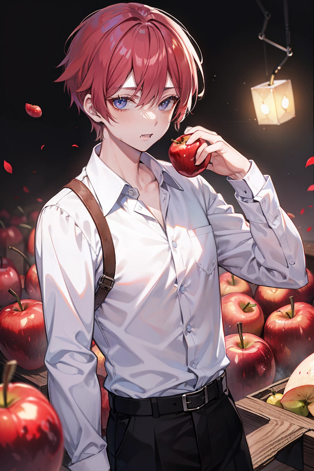 Check Button Shirt JINS male people {{ember}} field Gnawing apples