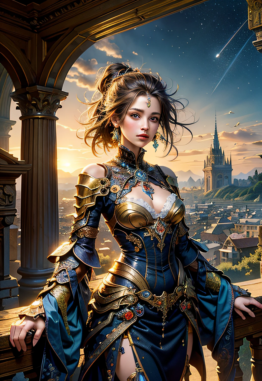 (masterpiece, top quality, best quality, official art, beautiful and aesthetic:1.2), (1girl), extreme detailed,(fractal art:1.3),colorful,highest detailed
