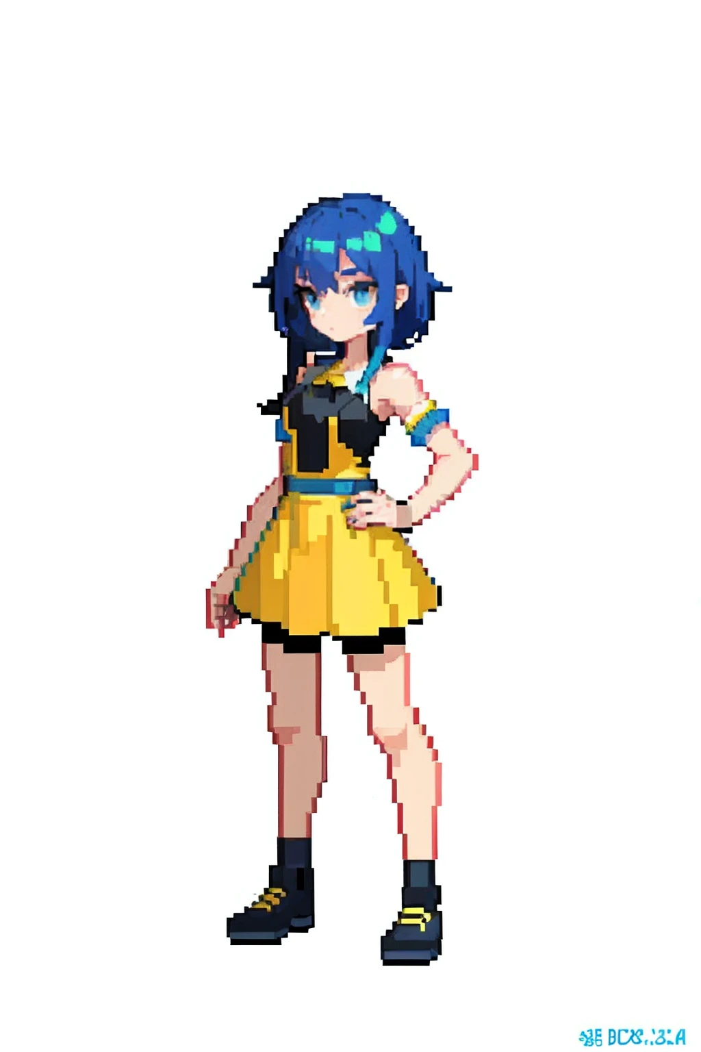 (masterpiece, top quality, best quality), pixel,pixel art,1girl,full body,