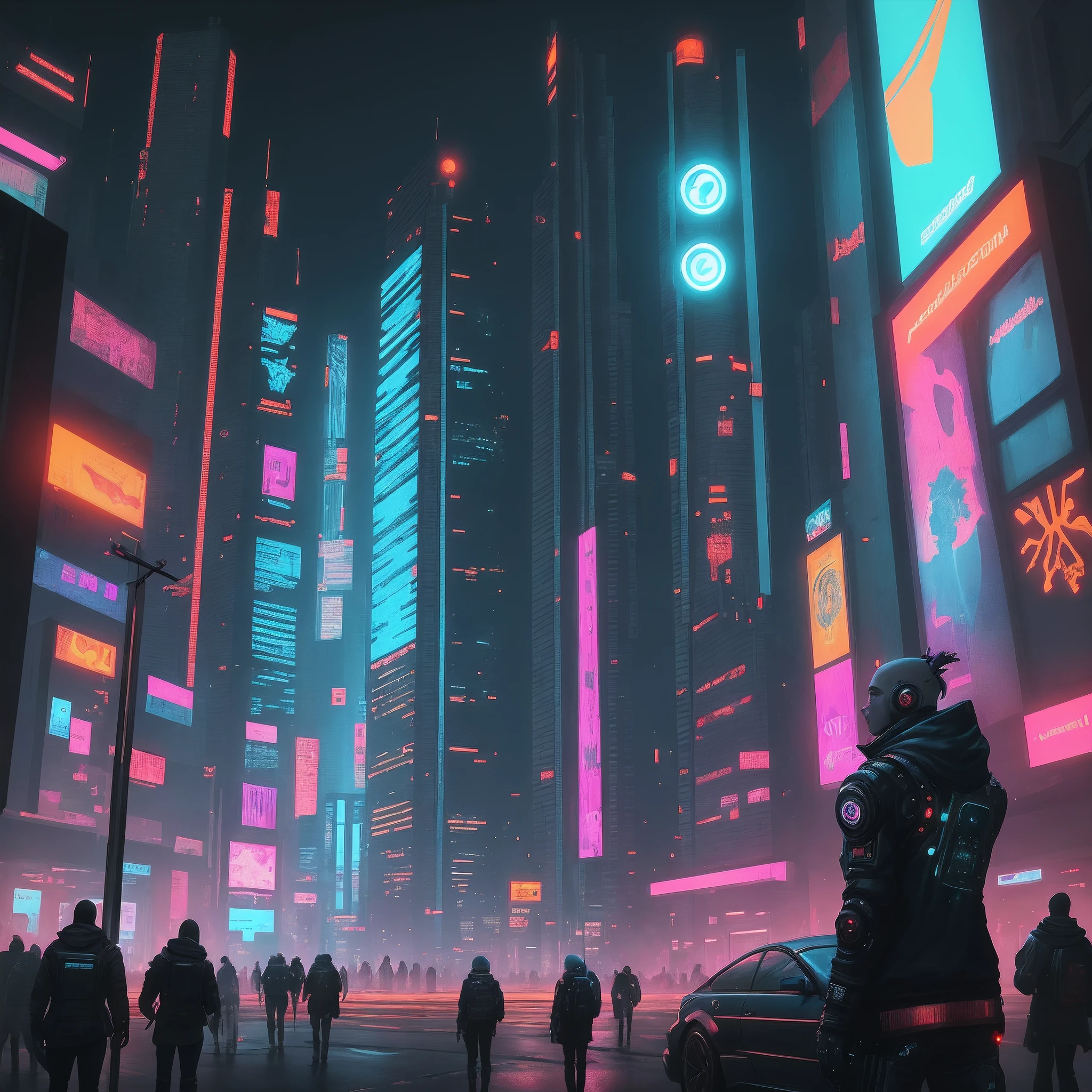 Cyberpunk background