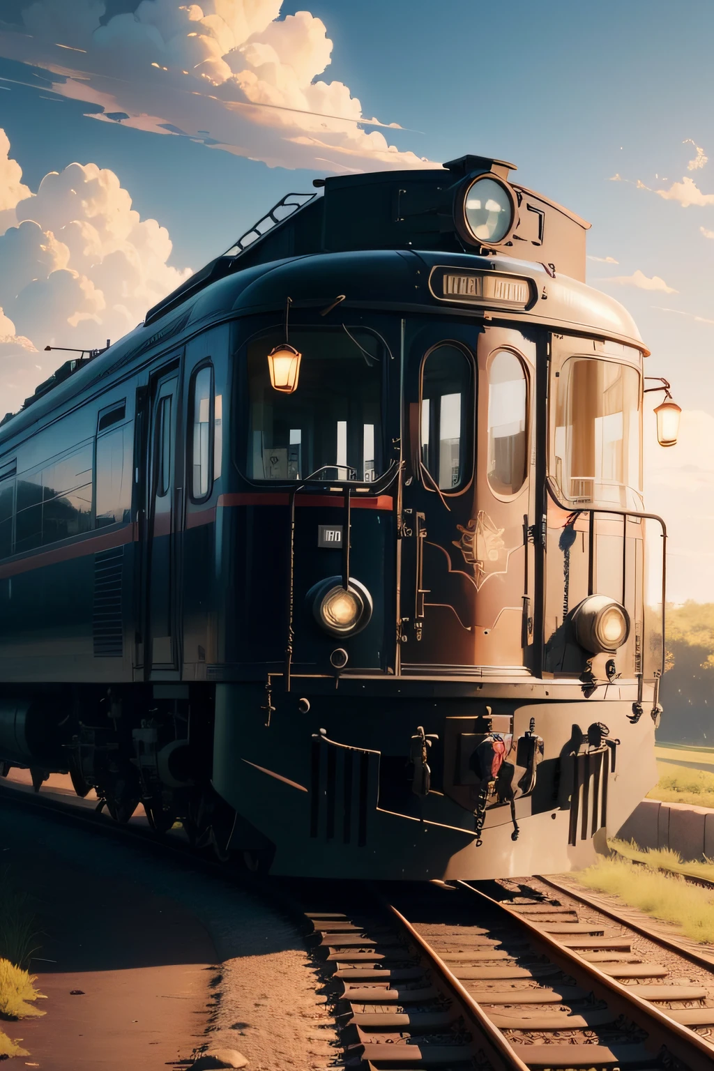 Ride a European train from the 1850s, western woman, Age is 70 years old, Gray-haired old woman. She sits politely with her back straight. anime image. by makoto shinkai, anime art wallpaper 4k, anime art wallpaper 4k, Anime art wallpaper 8k, anime wallpaper 4k, anime wallpaper 4k, 4K Anime Wallpapers, Anime Sky, amazing wallpapers, anime backgrounds, Anime Background Art