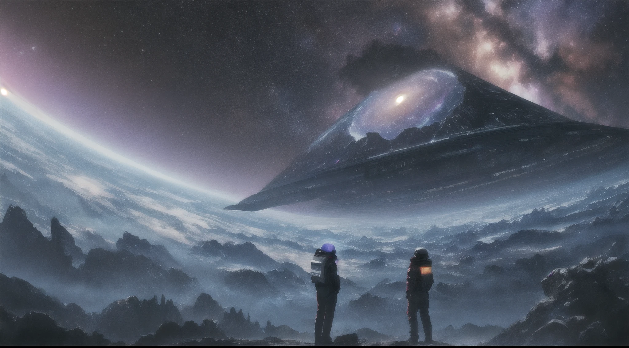 Nebula Whispered Chronicle, Uncovering Secrets, Space painting cloth, Interstellar voyage, celestial lighting, Isaac Asimov, Science fiction cover, oil on the canvas, An epic space odyssey, Galaxy blue and purple, Realistic 3D rendering, hyper HD, futurism aesthetic, The journey of the protagonist