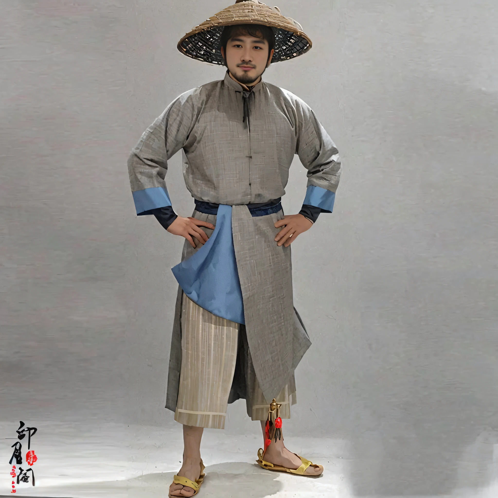 Arad men dressed in traditional costumes pose for a group photo, tai costume, Traditional clothing, traditional garb, traditional tai costume, with acient chinese clothes, Inspired by Cao Zhibai, Traditional Chinese clothing, high quality theatre costume, full-body wuxia, dressed with long fluent clothes, Inspired by Hu Zaobin, Chinese costume