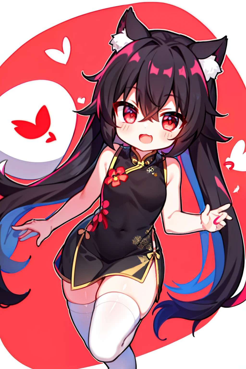 <lora:yamashiro_v2.0:0.8>,yamashiro\(azur lane\), \(holiday_offensive\), santa_costume, santa_hat,white_legwear,sitting,full body, red background, masterpiece, best quality, extremely detailed face, sharp details, high contrast,